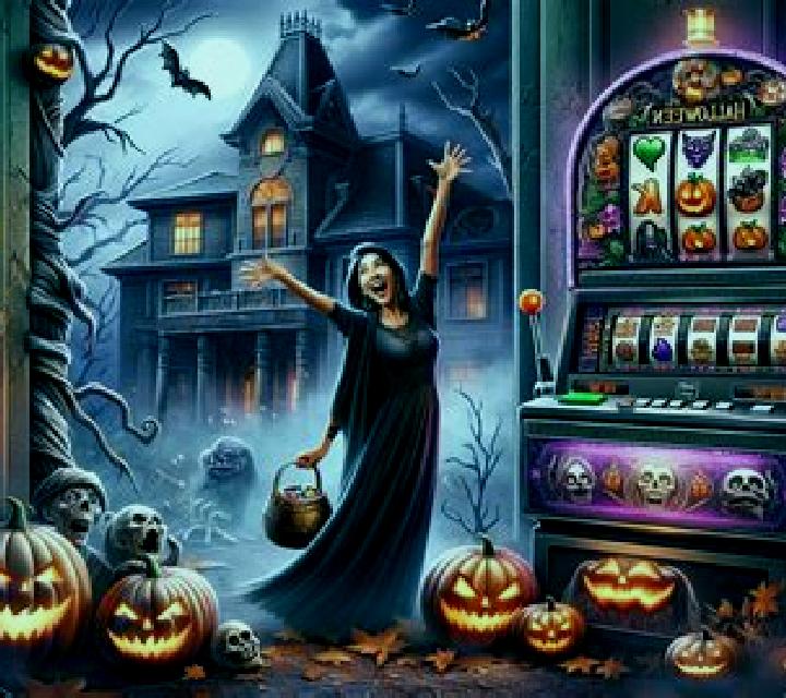 Sonia Monroy en El Planeta Halloween slot machine