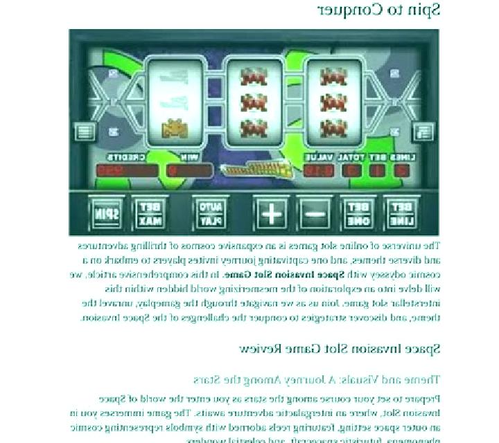 Space Invasion (Amaya) online slot