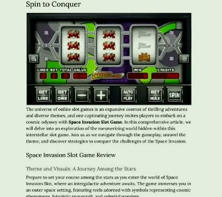 Space Invasion (Flipluck) slot game