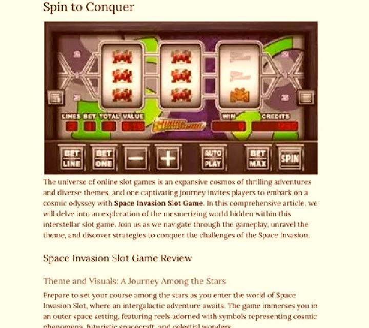 Space Invasion (Flipluck) slot machine