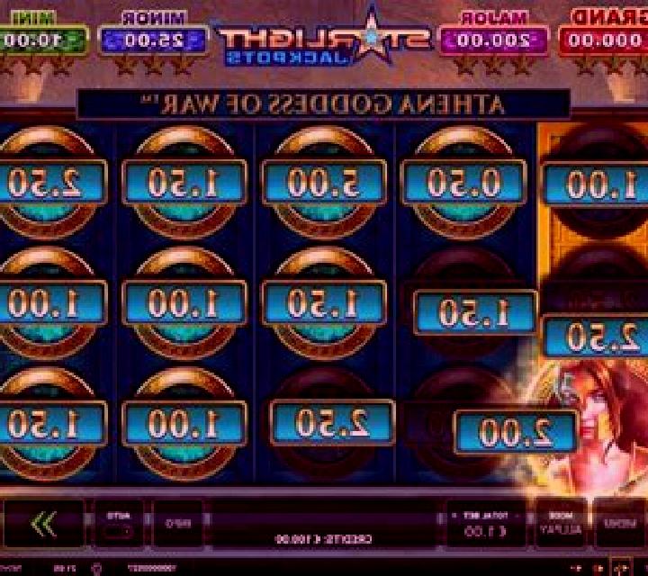Starlight Jackpots Athena Goddess of War slot game