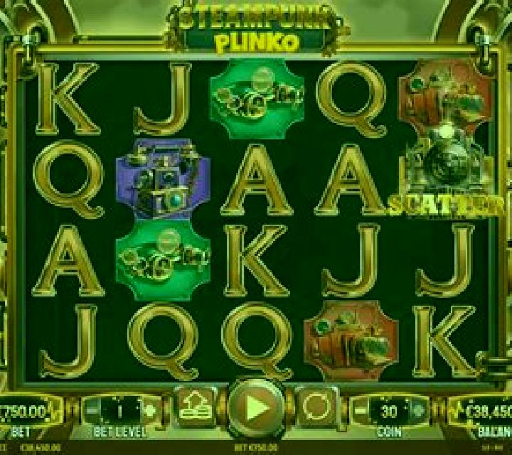 Steampunk Plinko slot machine