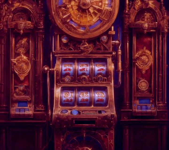 Steampunk slot machine