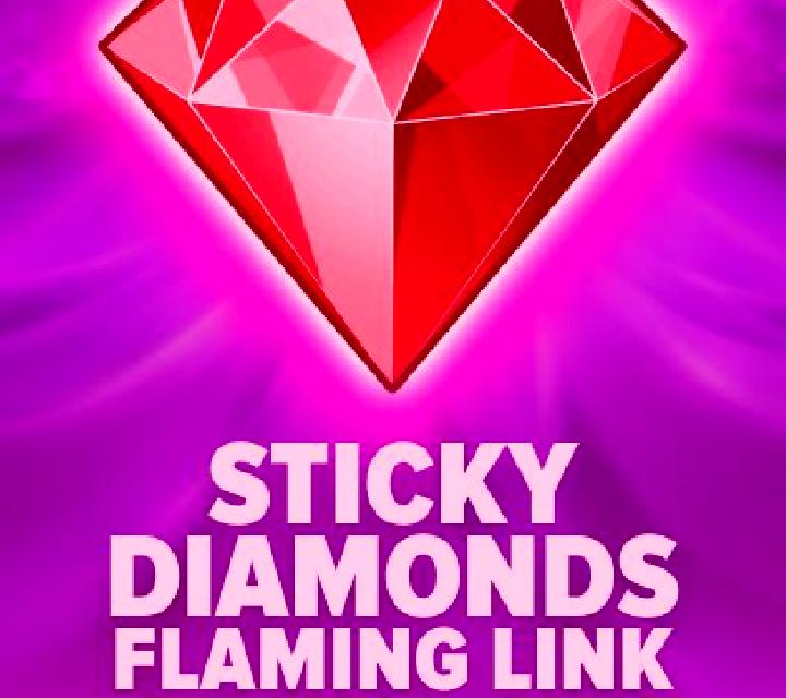 Sticky Diamonds Flaming Link slot game