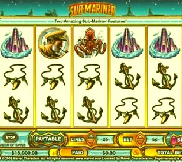 Submariner slot machine