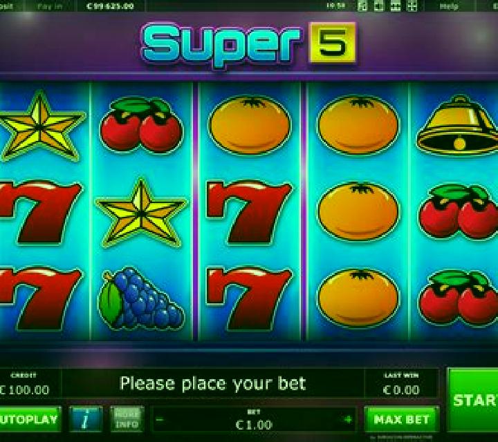 Super 5 (Eurocoin Interactive) slot machine