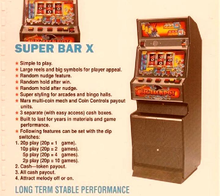 Super Bar-X Pull Tab slot machine