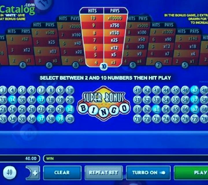 Super Bonus Bingo slot