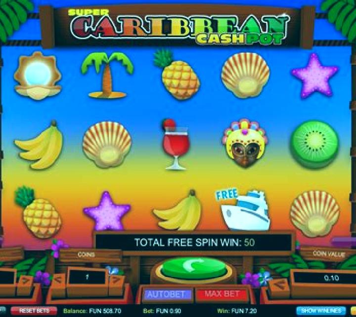 Super Caribbean Cashpot slot game