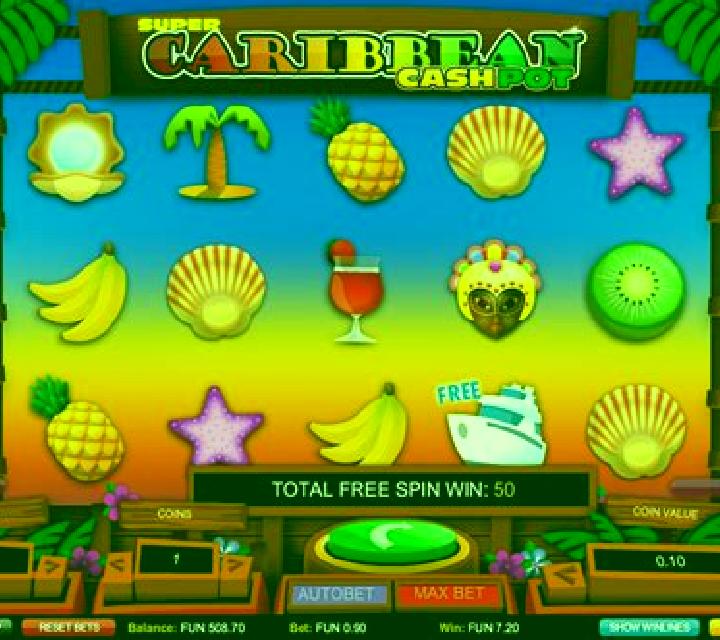 Super Caribbean Cashpot slot machine