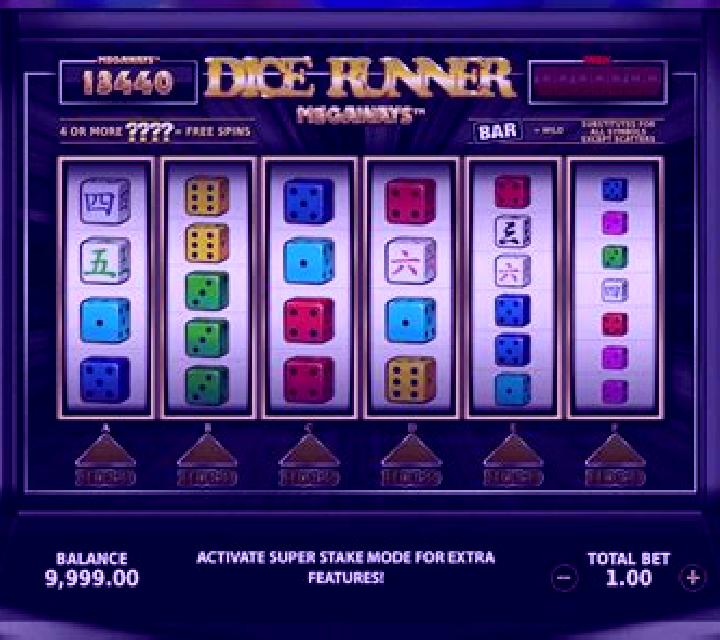 Super Dice Runner slot game