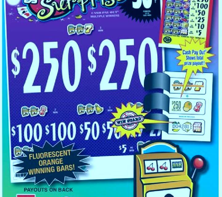 Super Graphics Upside-Down Pull Tab slot game