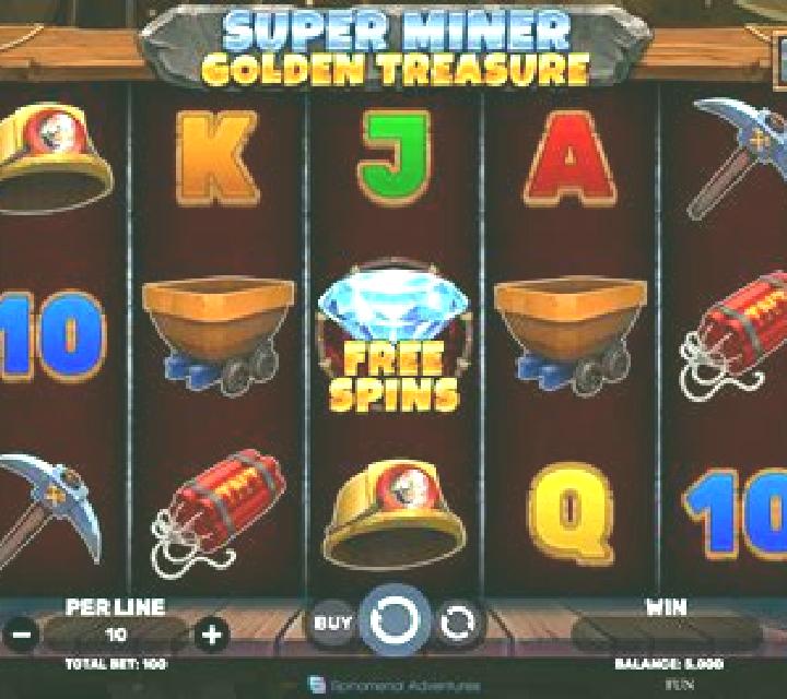 Super Miner - Mega Gems slot game