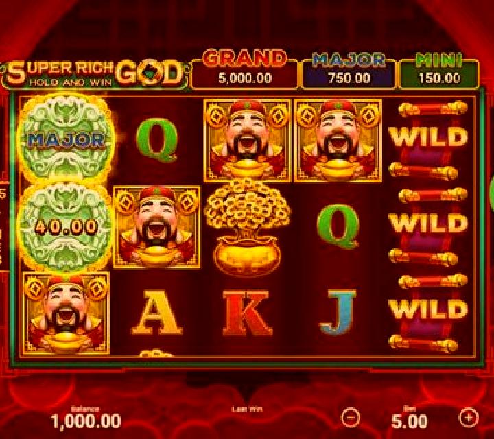 Super Rich God Hold and Win slot game