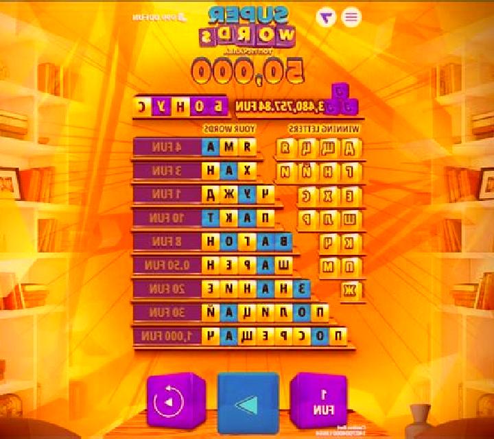 Super Words slot game