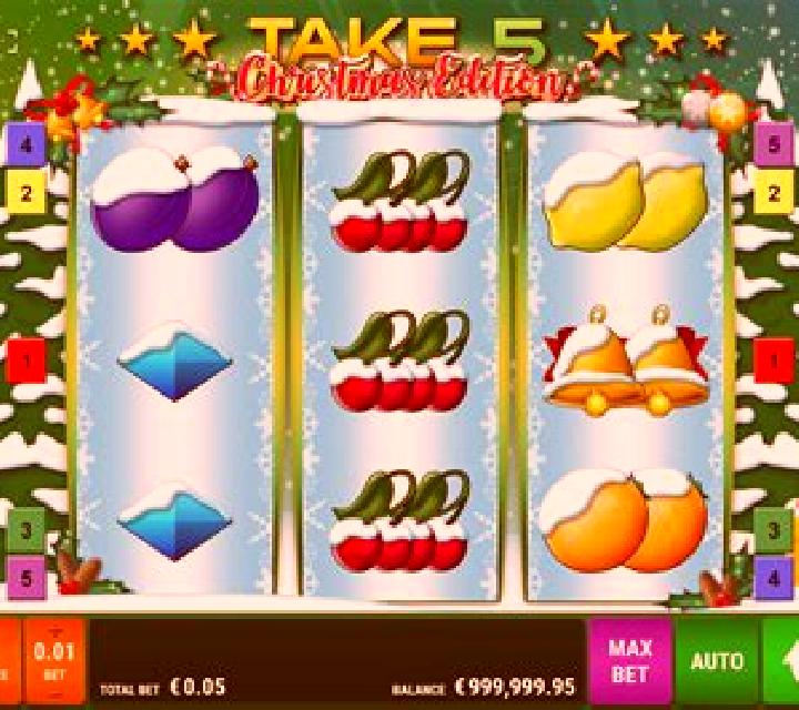 Take 5 Christmas Edition slot machine
