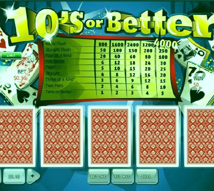 Tens or Better Poker (iSoftBet) slot machine