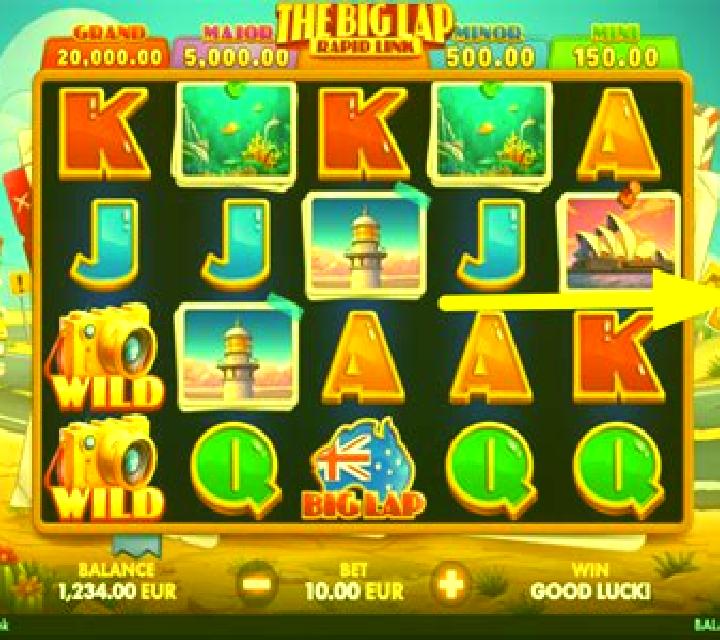 The Big Lap: Rapid Link slot