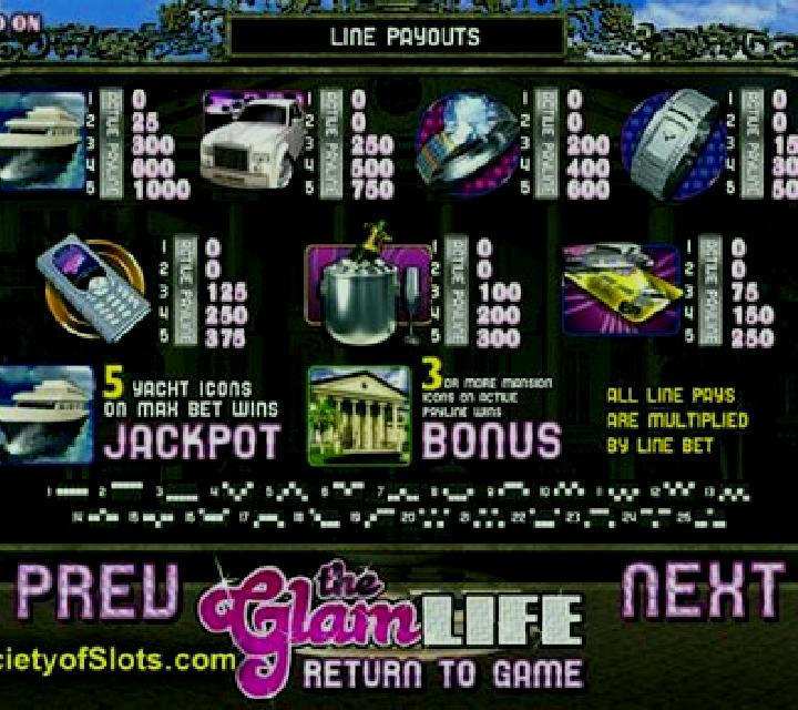 The Glam Life slot machine