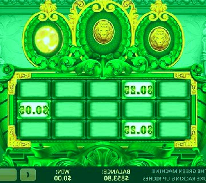The Green Machine Deluxe Racking Up Riches slot machine
