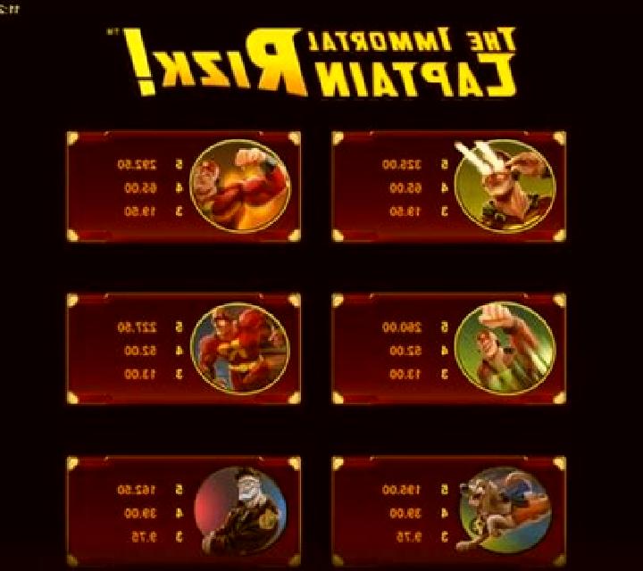 The Immortal Captain Rizk! slot game