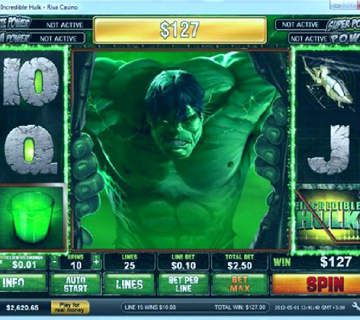 The Incredible Hulk slot machine