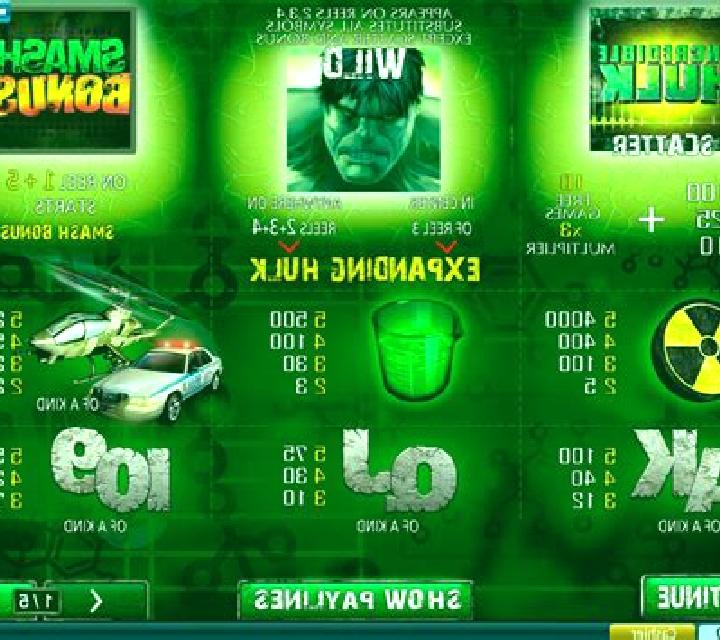 The Incredible Hulk slot
