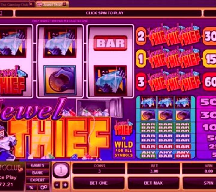 The Jewel Thief slot machine