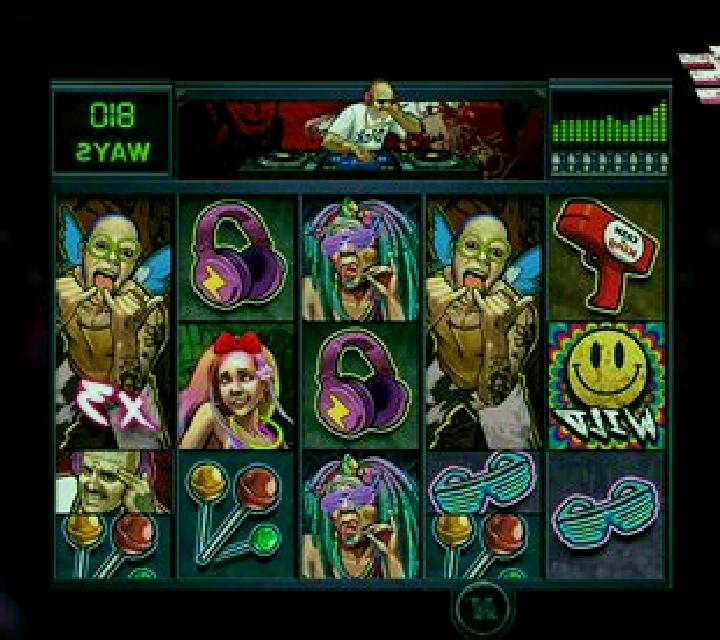 The Rave slot machine