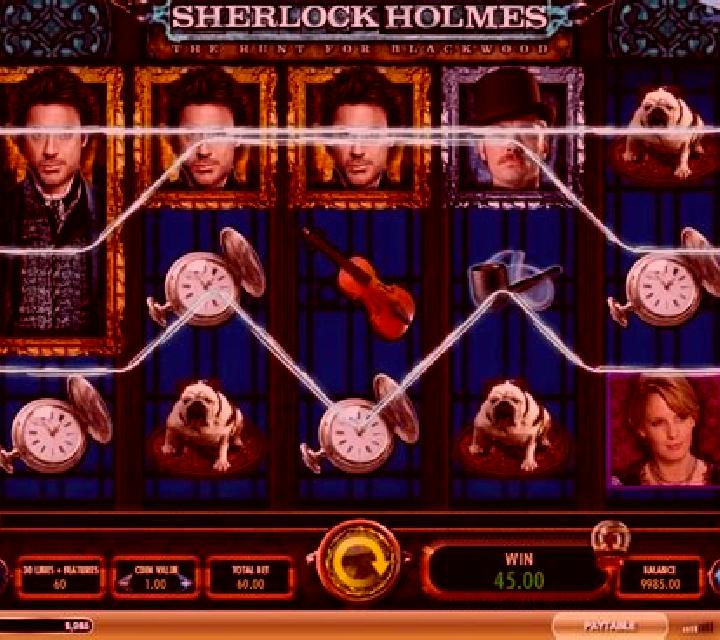 The Secret of Holmes slot machine