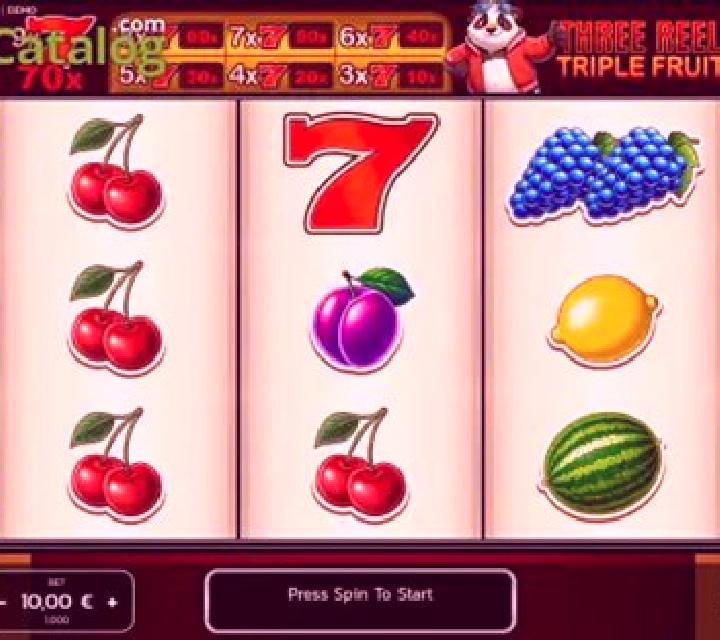 Three Reel Triple Fruit slot