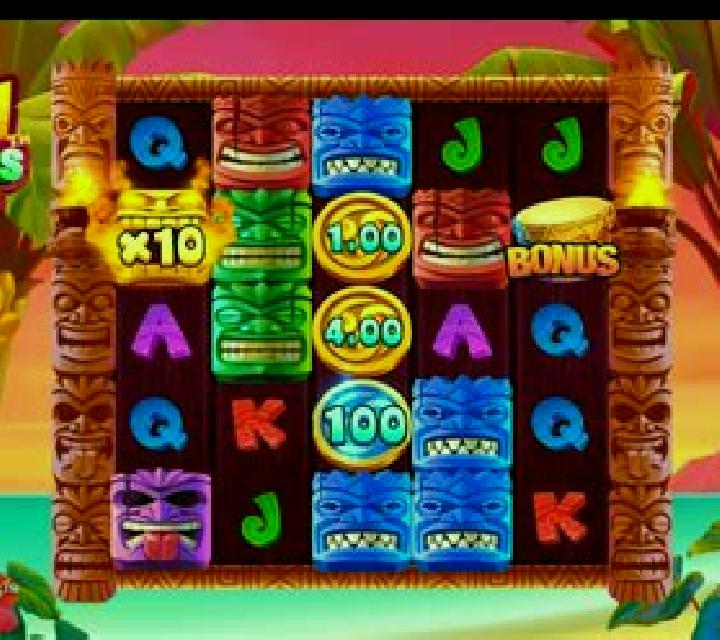 Tiki Runners Clusters slot game