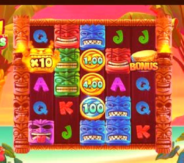 Tiki Runners Clusters slot machine