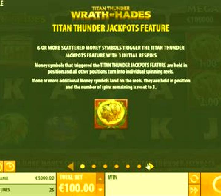 Titan Thunder: Wrath of Hades slot machine