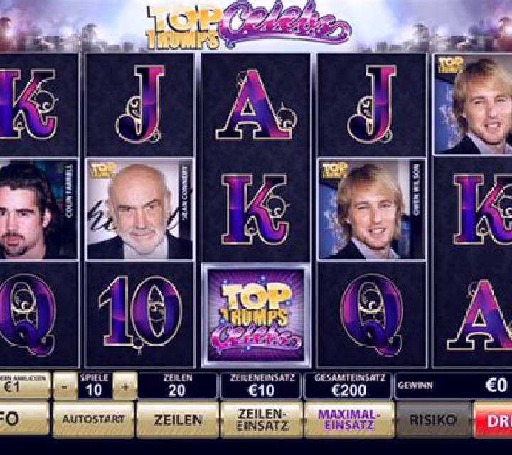 Top Trumps Celebs online slot