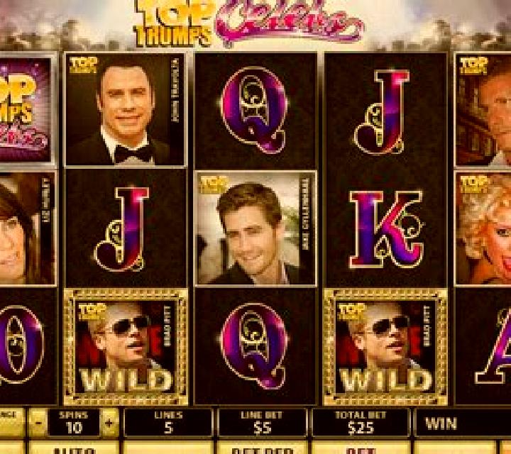 Top Trumps Celebs Scratch slot game