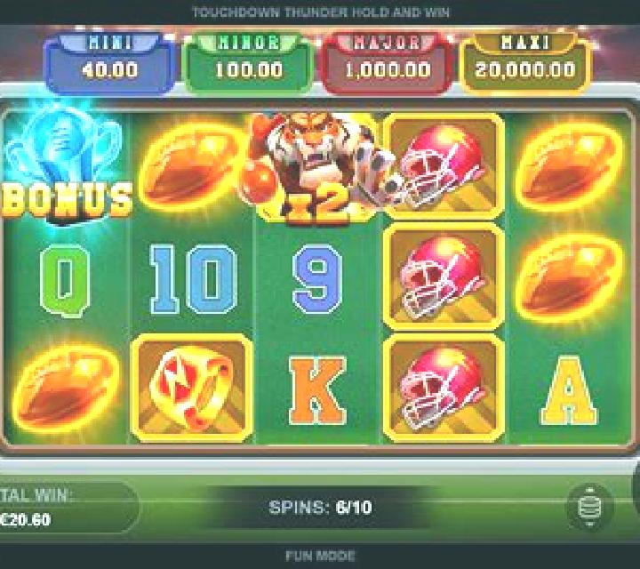 Touchdown Thunder: Hold and Win slot game