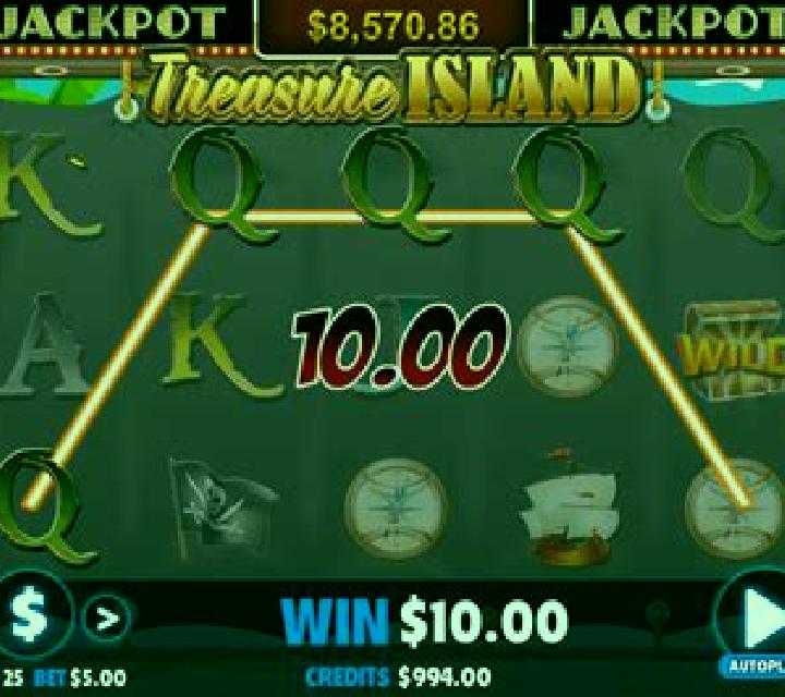 Treasure Island (Jackpot Software) slot machine