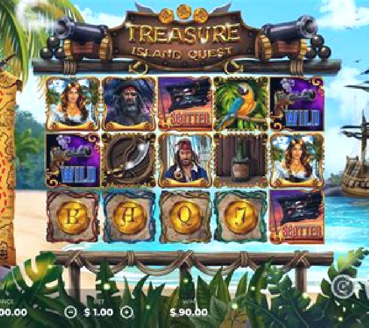 Treasure Island (Quickspin) slot machine