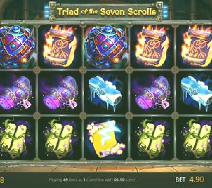 Triad of the Seven Scrolls slot game