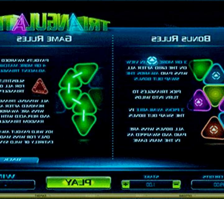 Triangulation slot machine