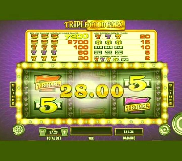 Triple Gold Bars slot