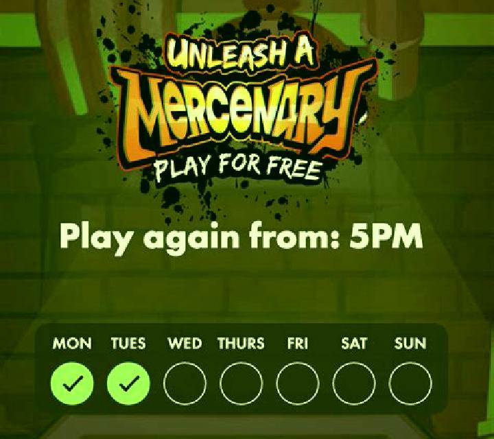 Unleash A Mercenary slot game