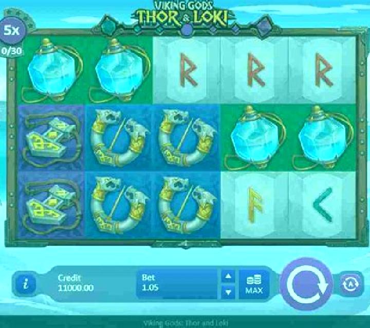 Viking Gods Thor and Loki slot game