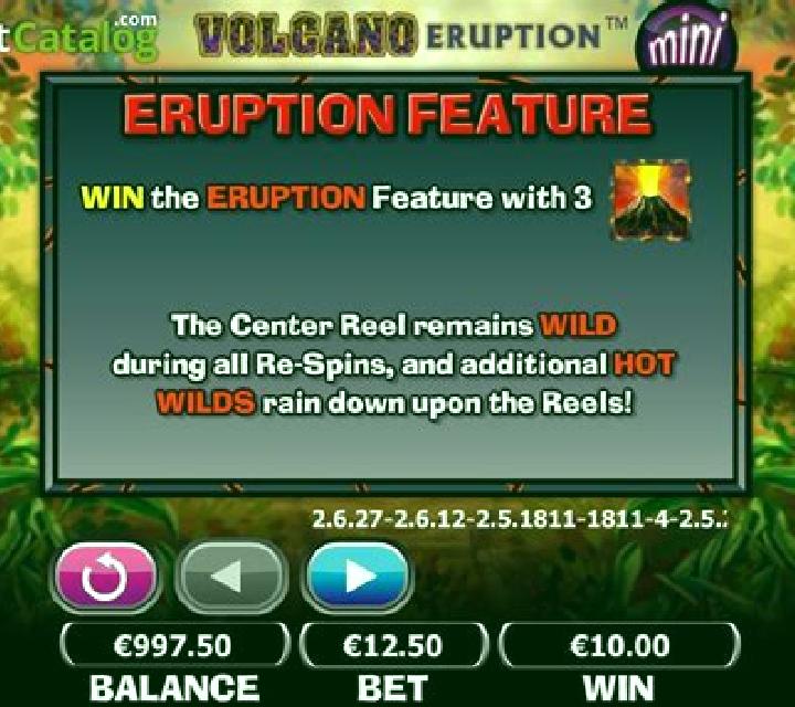 Volcano Eruption Mini slot