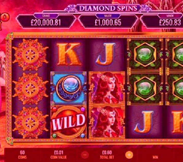 Volcano Queen Diamond Spins slot game