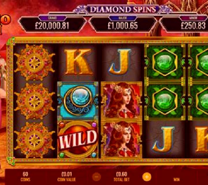 Volcano Queen Diamond Spins slot machine