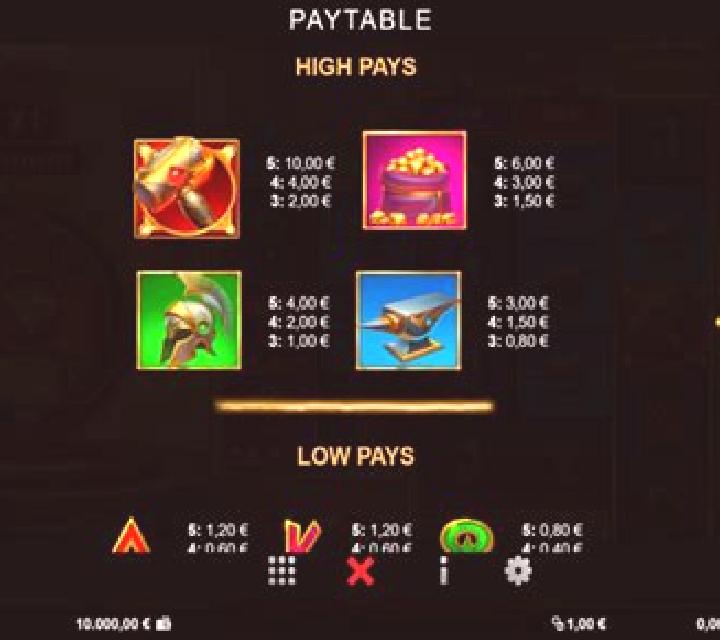 Vulcan s Gold slot game
