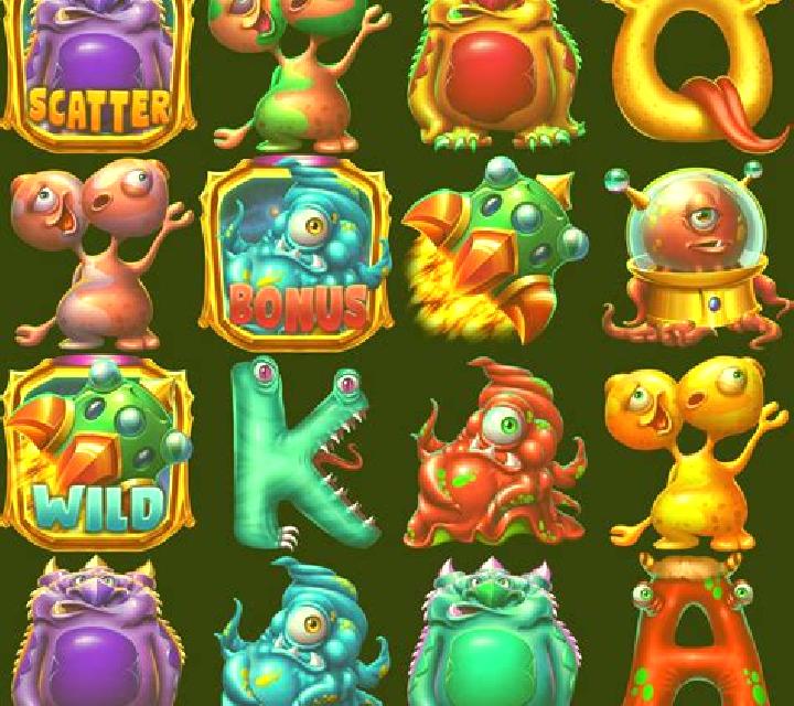 Wacky monsters slot game