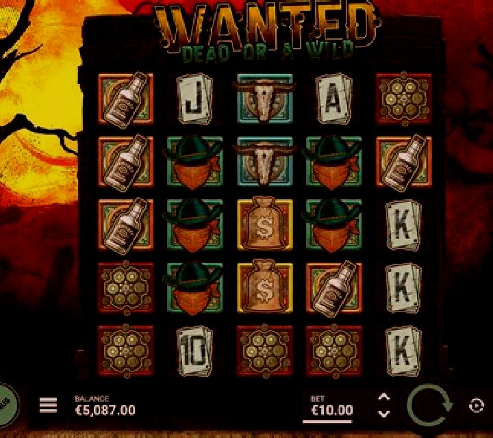 Wanted Dead or a Wild slot